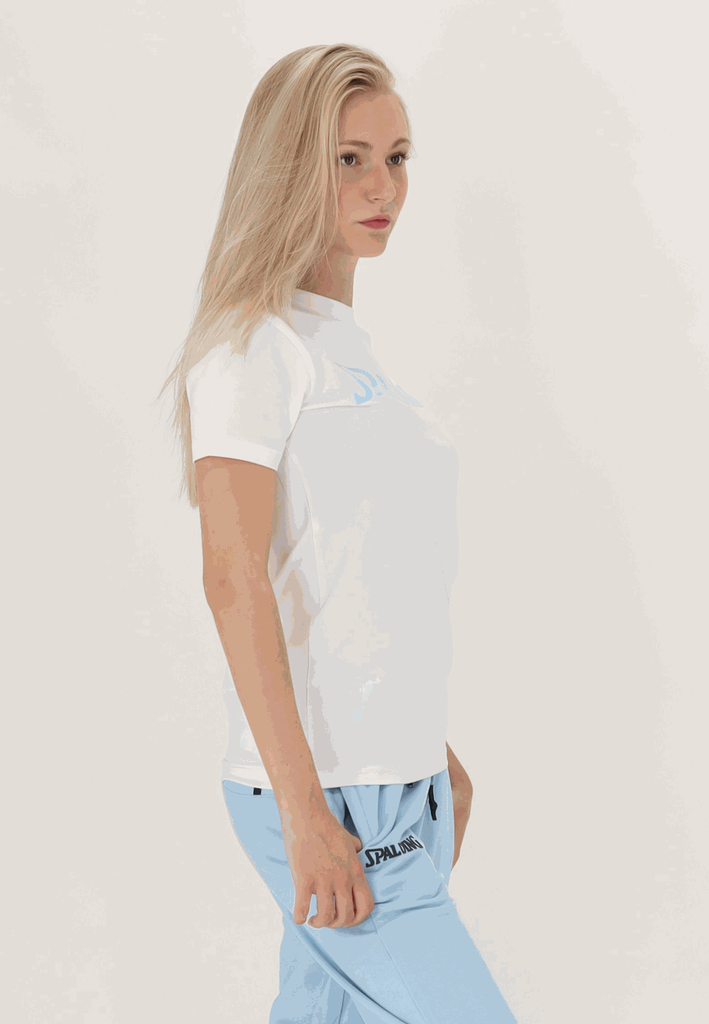 40232028-WHBL_T-shirt logo women Sportsstyle White-Blue_Main.webp
