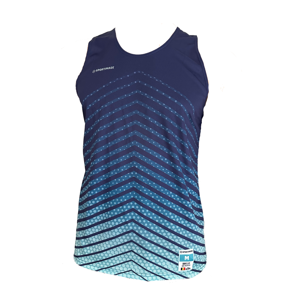 Sport T-shirt zonder mouwen met eigen design (Man XXS)