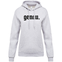 Damen-Kapuzenpullover GENAU, grau