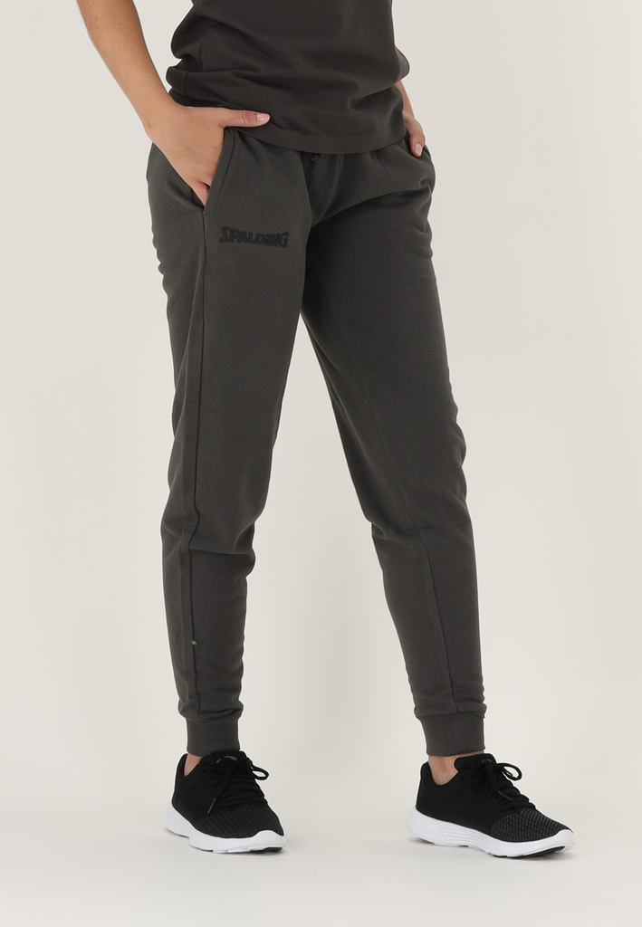 [06.2021-CHBK-L] Spalding Jogger pants dames (Charcoal/Black, L)
