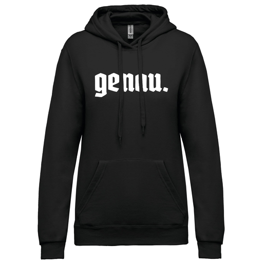 Dames Hoodie GENAU, zwart